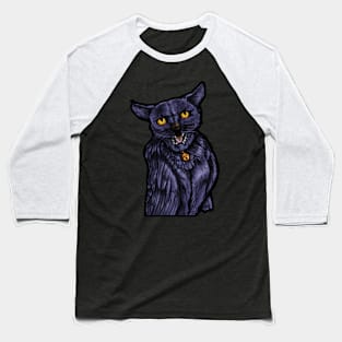 Owl Cat Baseball T-Shirt